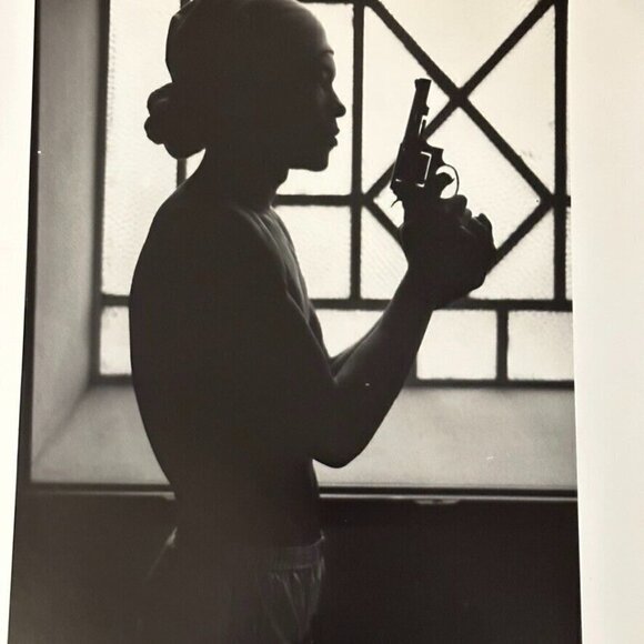 Fine Art Photograph Silver Gelatin Print Janine Gordon Signed 20x24" B/W Gangs - Picture 5 of 5